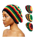 Jamaican Knit Winter Beret Beanies Slouch Cap Winter Knitted Hat for Outdoor Party