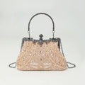 European American Retro Vintage Handmade Beaded Sequin Evening Bag for Women Cross-Border Fashion Style Chain Wedding Accessory