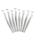 ELITER Hot Sell Full Range High Closure Heavy Duty Eyelash Extention Tweezer Stainless Steel Tweezer Tweezer Applicator