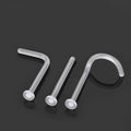 Hypoallergenic Transparency Nose Piercing Cartilage Ear Labret