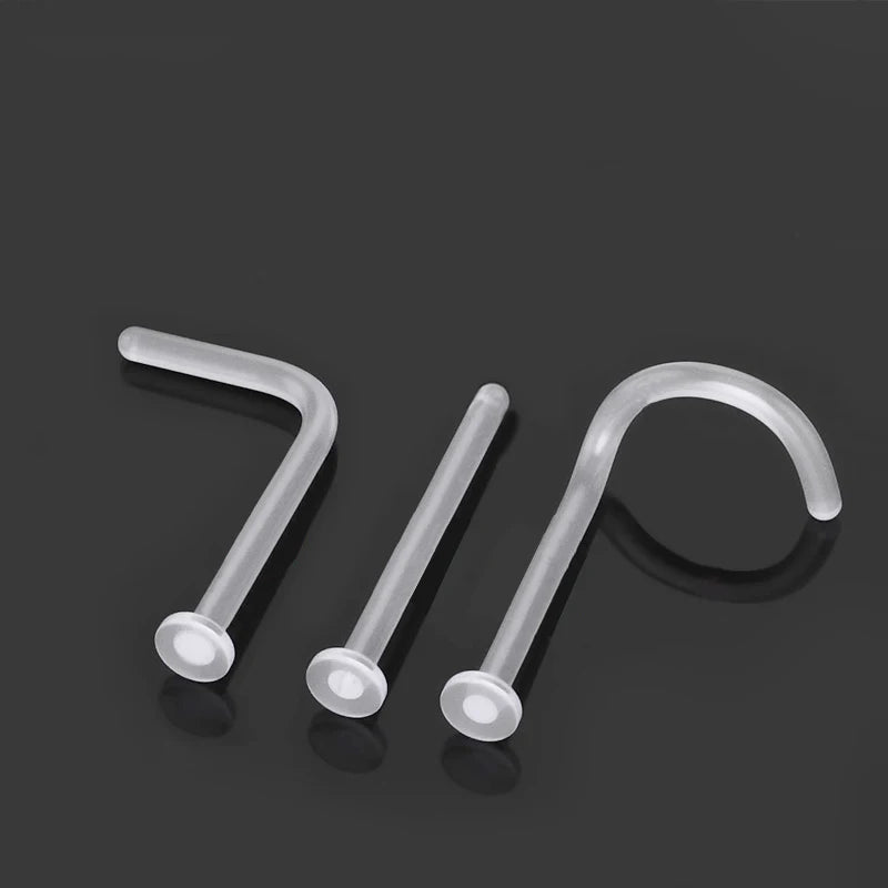 Hypoallergenic Transparency Nose Piercing Cartilage Ear Labret