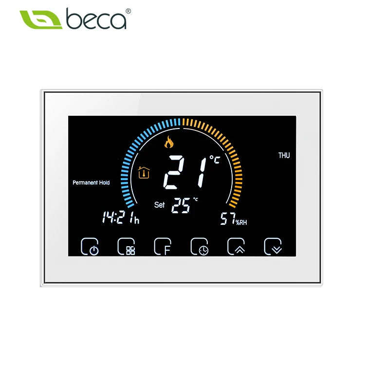 Beca BHT-8000 Tuya WiFi Heating Thermostat Digital Weekly Programming Touch Screen Boiler Temperature Controller Hospital School