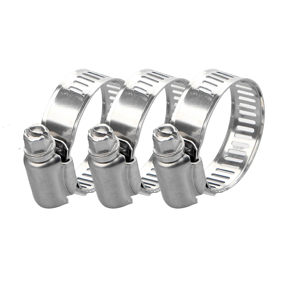 Stainless Steel 201 304 Reinforced Strength American Type Worm Drive Gear Adjustable Hose Clamp