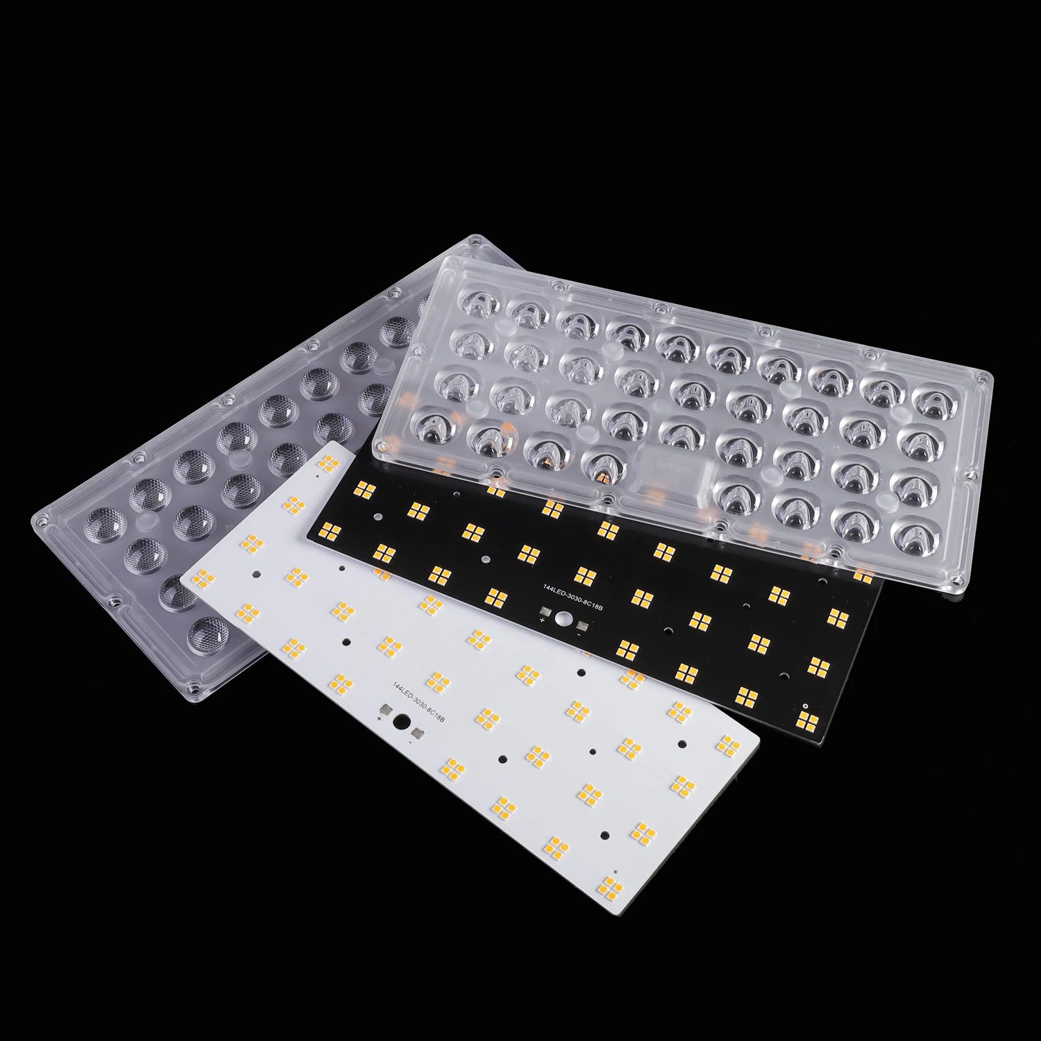Customizable 144 LED SMD Street Light Module with 80W 90W 100W LED Lenses PC Plano-Convex Structure