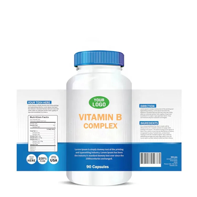 OEM Private Label Vitamins Supplements Multivitamin Vitamin B Capsules Vitamin B Complex Capsules