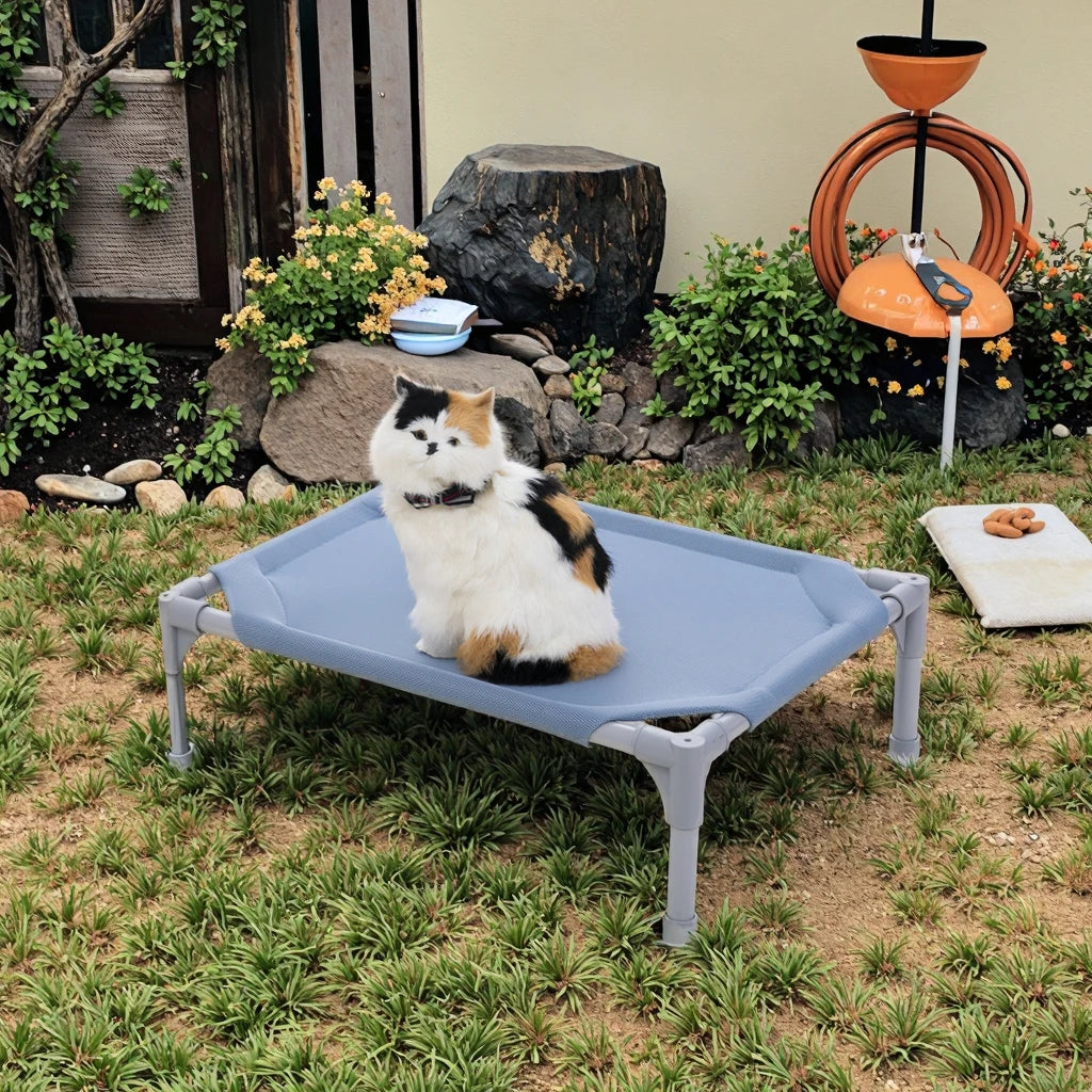 Customizable Portable Raised Elevated Pet Bed Non-slip Modern Rectangle Mesh Easy Storage Protective for Dogs & Cats