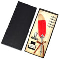 Featther Quill Pen Set Antique Dip Feather Pen Calligraphy Feather Fountain Pens