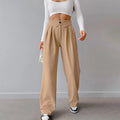 Enyami New Streetwear Boutique Female Ladies Trousers Office Leisure Workout Straight Women Pants