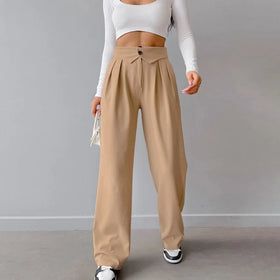 Enyami New Streetwear Boutique Female Ladies Trousers Office Leisure Workout Straight Women Pants