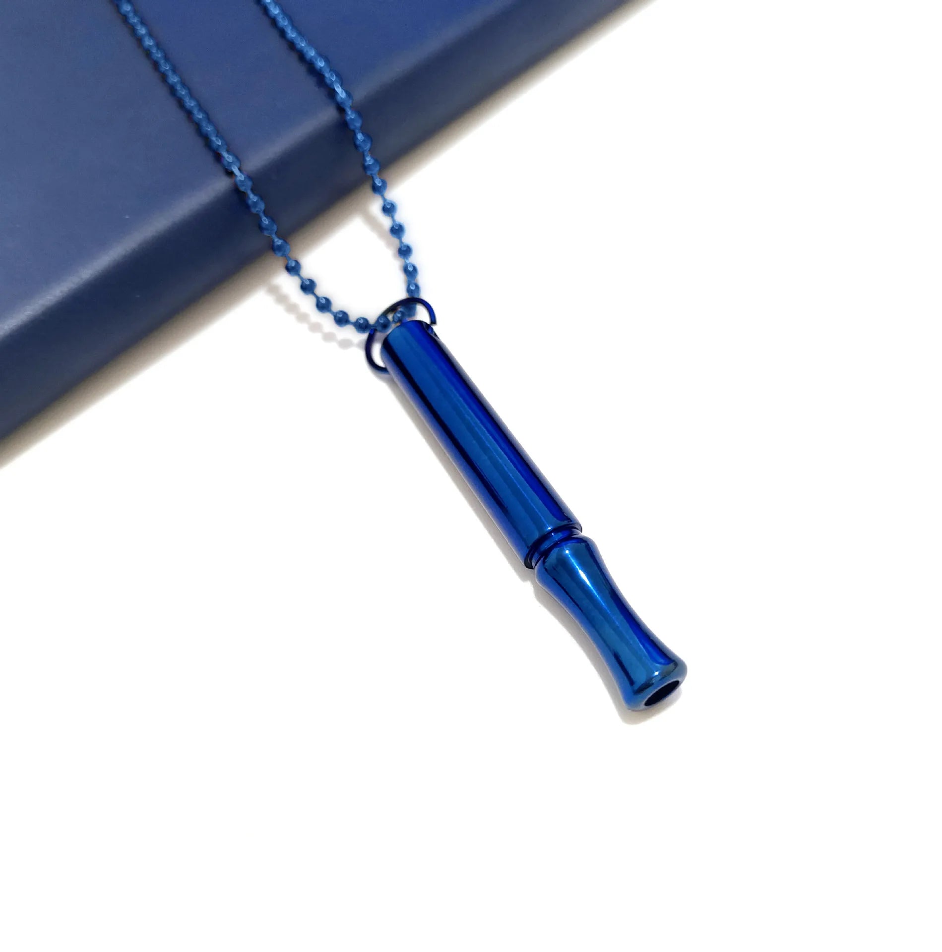 Surgical Steel Calm Mood Meditation Respirator Necklace Pressure Relief Anxiety Depression Breathing Necklace