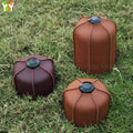 Custom Outdoor Camping Leather 230g 450g Camping Gas Warmer Tank Protective Cover Gas Cylinder Warmer Case