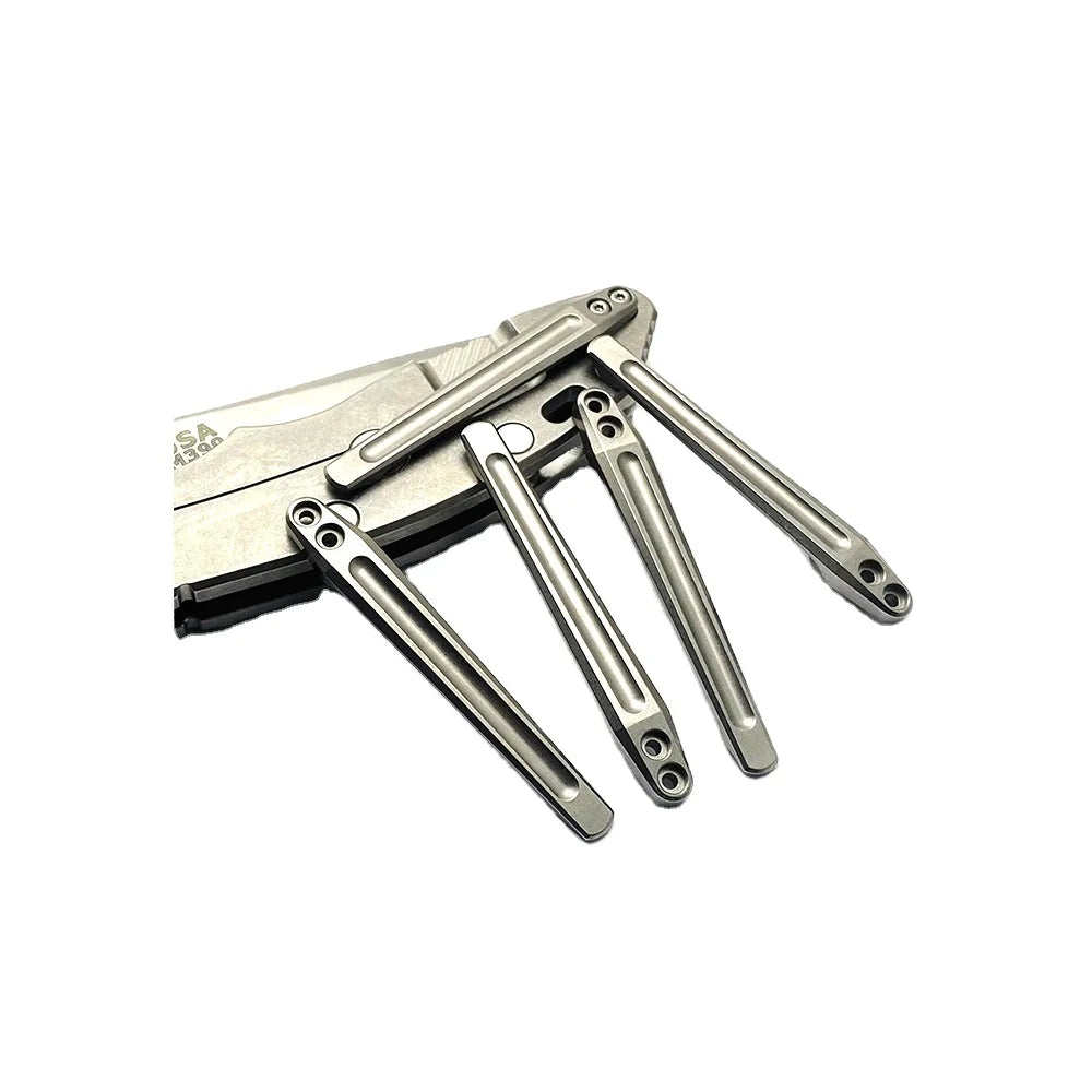 Titanium Edc CNC Machining Wire EDM Drilling Broaching Anti-Corrosion Knife Handle Parts Pocket Knife Clip