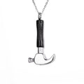 Tupid Keepsake Necklace Memorial Jewelry Stainless Steel Aboutsledge Urn Pendant Hammer Cremation Jewelry for Ashes