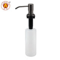 Matt Black 304 Stainless Steel Countertop Built-In Sink 500ml Foam Liquid Soap Dispenser Modern Design Custom Logo PE Bottle 2