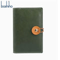 New Niche Design Contrasting Top Layer Cowhide Passport Holder Travel Organizer Bag Vegetable Tanned Leather Document Holder