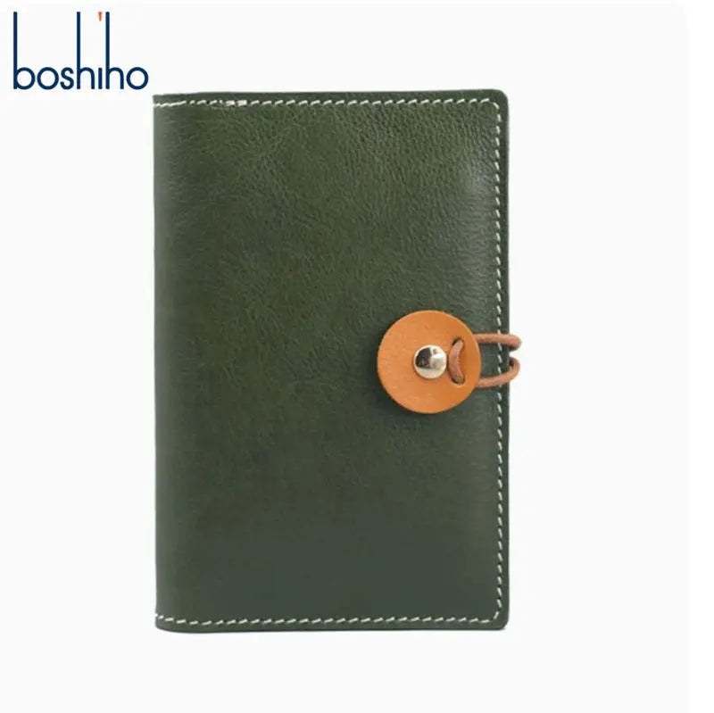 New Niche Design Contrasting Top Layer Cowhide Passport Holder Travel Organizer Bag Vegetable Tanned Leather Document Holder
