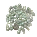 Jadeite Myanmar Jade Grade a White Pendant Ring Gourd Diy Jade White Accessories Handicraft Jade Factory Wholesale MegaBDM