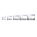 30g 50g 100g 150g 200g Thick Wall Transparent Jar 30ml 50ml 100ml 150ml 200ml Plastic PET Facial Cream Mask Container ABS Cap