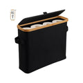 KUYUE Toilet Paper Storage Basket with Lid Bamboo Toilet Paper Storage Holder Stand Organizer for Bathroom