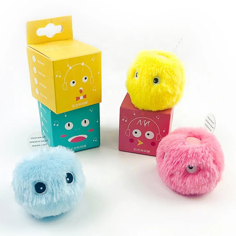 Trend Cute Pet Toy Product Touch Sounding Animal Sounds Plush Cats Toy Sound Cat Ball