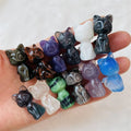 Sale Various Stone Animal Hand Carved Figurine Crystal Cat Carving for Decor Gift