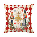 New Designs Christmas Decorative Pillow Cover Xmas Nutcracker Cushion Case Red Plaid Pillowcase Pillowslip Adornos De Navidad