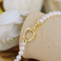 C505 6-9mm 925 Sterling Silver 18K Gold Plated Pearl Clasp for Jewelry Wholesale Metal Cord Ends Clasp Necklace/bracelet Clasp
