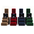 Luxury Custom Ring Jade Pendant Packing Led Light Velvet Jewelry Ring Box Led Light Jewelry Box Packaging