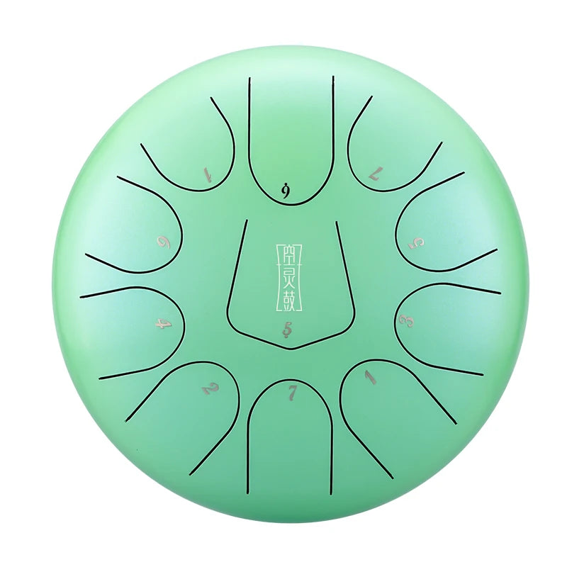 Handwork Hand Pan Steel Tongue Drum Free Gift  Percussion Instrument 10'' 11 Notes