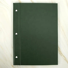 Custom Logo Pu Leather Foldable Clips Restaurant Menu Book