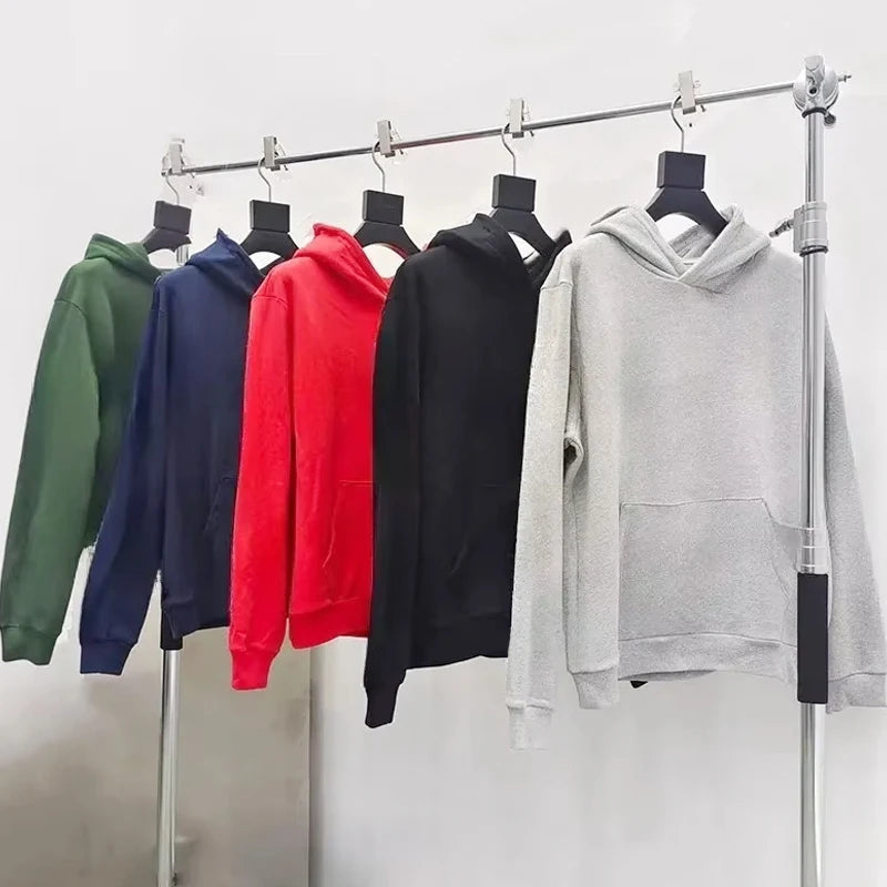Factory High Quality Casual Loose Fit 100% Cotton Blank Pullover Hoodie Custom Printed Embroidery Logo Heavyweight Boxy Hoodie