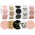 Luxury Cheap Thank You Sticker Label Round Custom Printing logo Stickers for Packaging LABEL