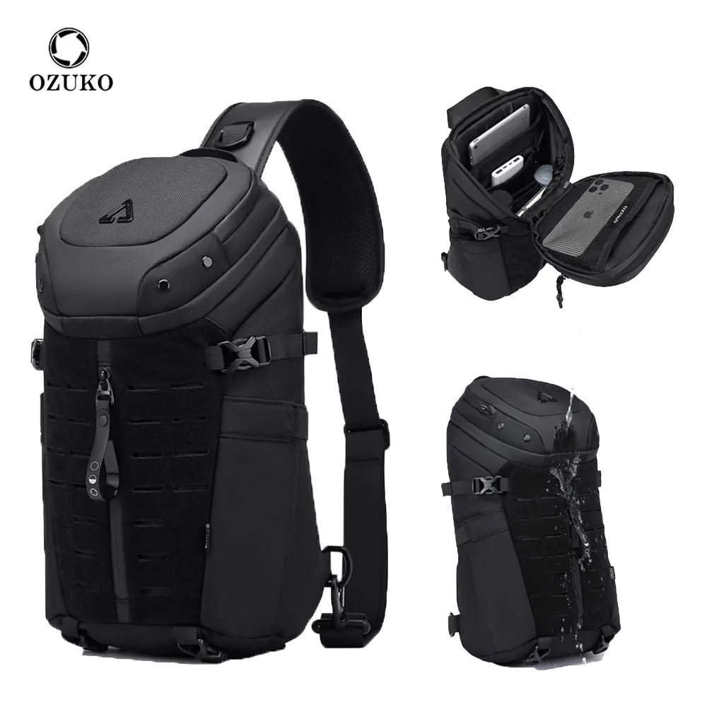 Ozuko 9730 Unisex Top Selling 9730 Crossbody Sling Bag Backpack Small Chest Pack Shoulder Sling Pack
