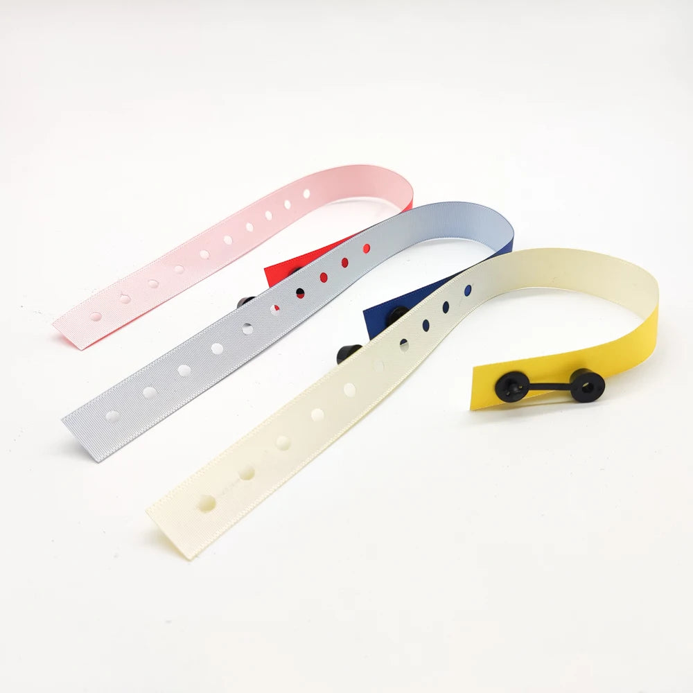 Custom Wholesale Adjustable Anime Fabric Wristband for Festival Concerts and Promotions