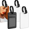 Spot Low MOQ PU Blank Sublimation Baggage Tag Custom Print Your Picture Baggage Tag