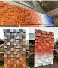 Light Luxury Solid Wood Mosaic Wall Decor | Eco-Friendly 3D Background Panels | Water-Resistant Custom Designs for Home & Hotel