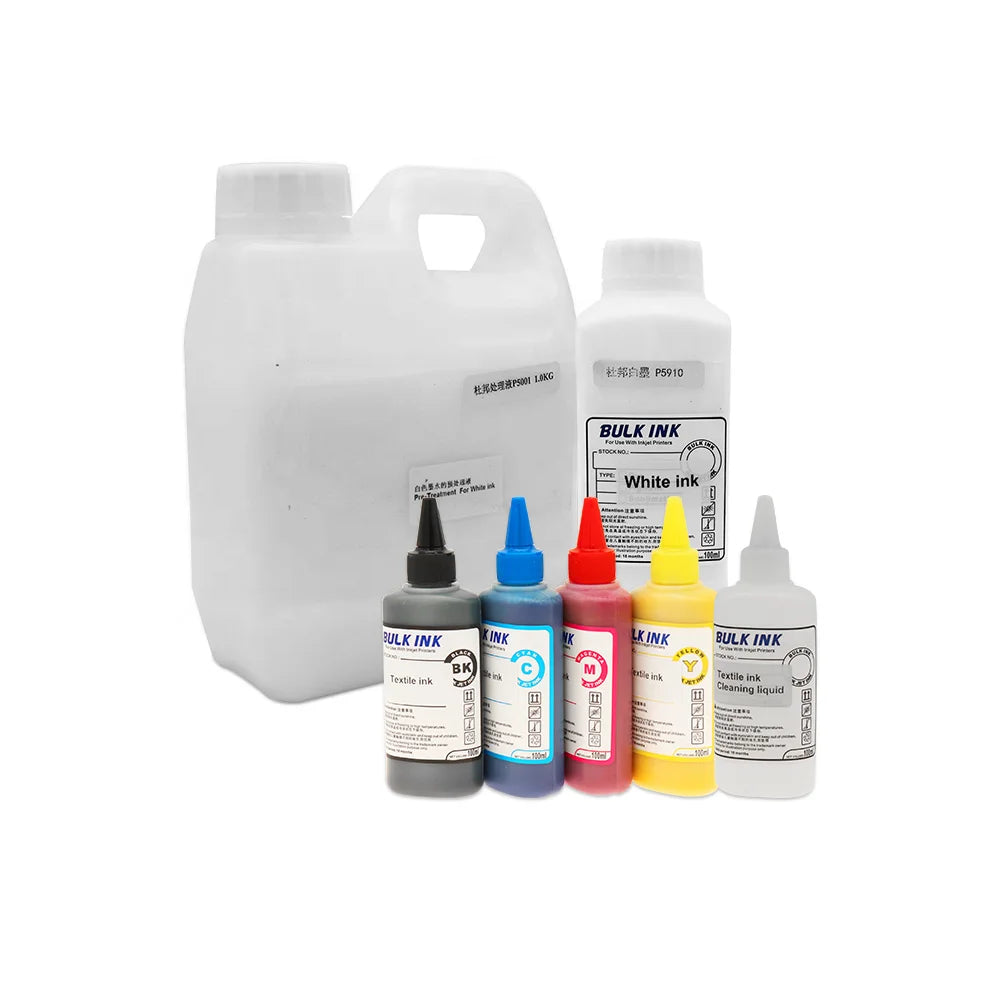 Top Quality Water Based Ink for T-shirt Printer for DTG Printer Used Textile Ink Package .