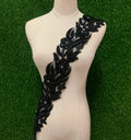 2022 New Bead and Sequined Lace Trim Beading Cord Lace Trim Bridal Lace Trim Selling Per Bag