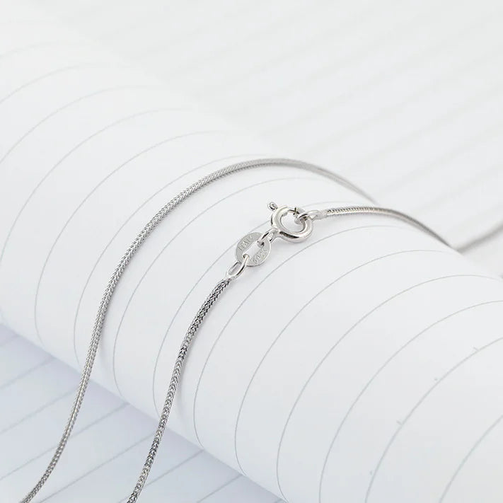 NEW Wholesale Jewelry 1.5 mm Italian S925 Sterling Silver Gold Plated Necklace Chopin Chain Gold Plated Woven Chains 16-18 Inch