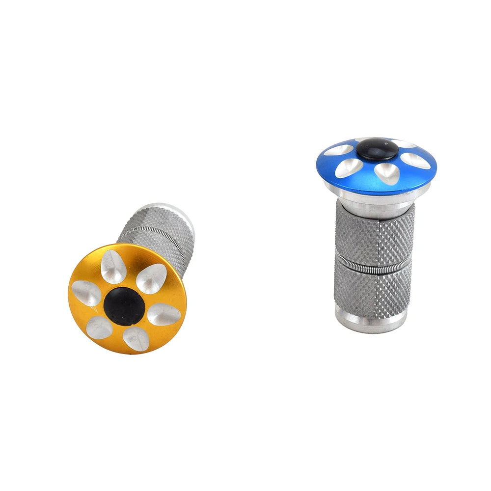 1-1/8" Bicycle Fork Steerer Adjuster Expansion Bolt Alloy Headset Stem Top  28.6mm Carbon Bike Fork Compression Plug Star Nut