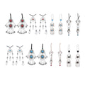 Kazakh Ethnic Tribal Pendant Handmade Turkish Charms Jewelry Festival Silver Ethnic Turkish India Tribal Accessories