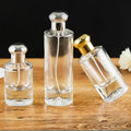 Factory Wholesale 30ml 50ml 100ml Clear Vintage Crimp Neck Perfume Empty Bottle With Luxury Gold Cap
