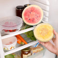 6PCS Universal Silicone Food Wrap Bowl Pot Lid Silicone Stretch Lids Silicone Cover Pan Cooking Kitchen Accessories