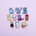 Cartoon Backpack Cute Enamel Pins Set Jacket Yellow Alloy Pin Bag Lapel Funny Pin