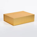 Luxury Shiny Golden Fashion Design Magnet Flap Paper Box Flip Top Custom Colorful Printing Gift Boxes With logo