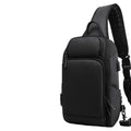 High Quality All Seasons MingLu Brand Men's Fashion Waterproof Business PVC Sling Shoulder Chest Bag
