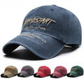 Unisex New Faded Washed Vintage Embroidered Letter Fashion Casual Hat in Stock Baseball Cap