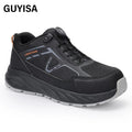 GUYISA Customized Labor protection Shoes Acceptable for Men with Breathable Comfortable Anti-smashing  Stab-proof Safety Shoes