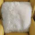 Real Australian Sheepskin Fur Pillow Cover Popular White Grey Long Wool Cushion Animal Fur Pillowcase for Home Hotel Europe