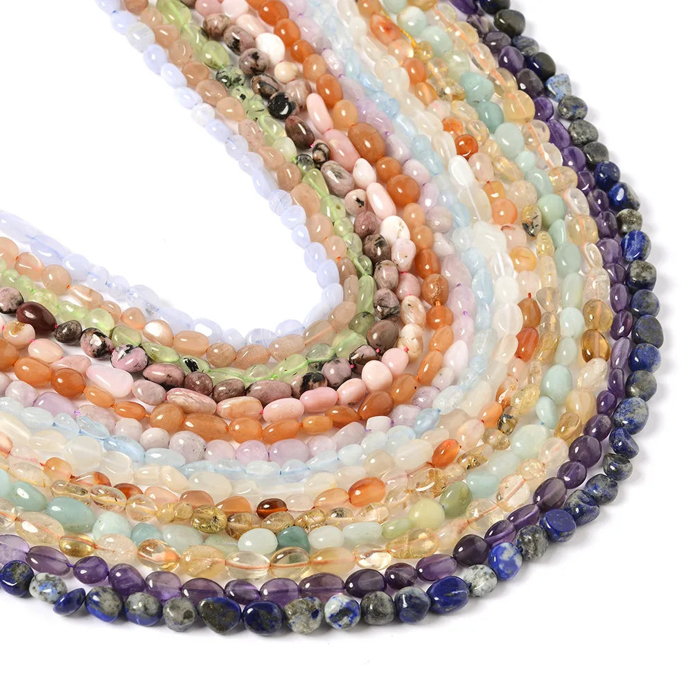 Hot 8-10mm Pink Crystal Opal Agates Irregular Beads Natural Stone Aventurine Spacer Beads ForJewelry Making DIY Accessories